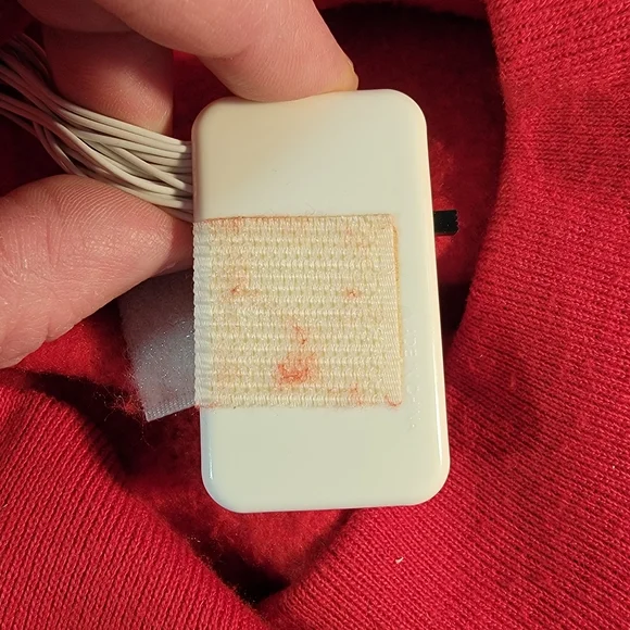 Jerzees Vintage 80's Made in USA Christmas Lights Light Up Ugly Sweatshirt S - Picture 14 of 16